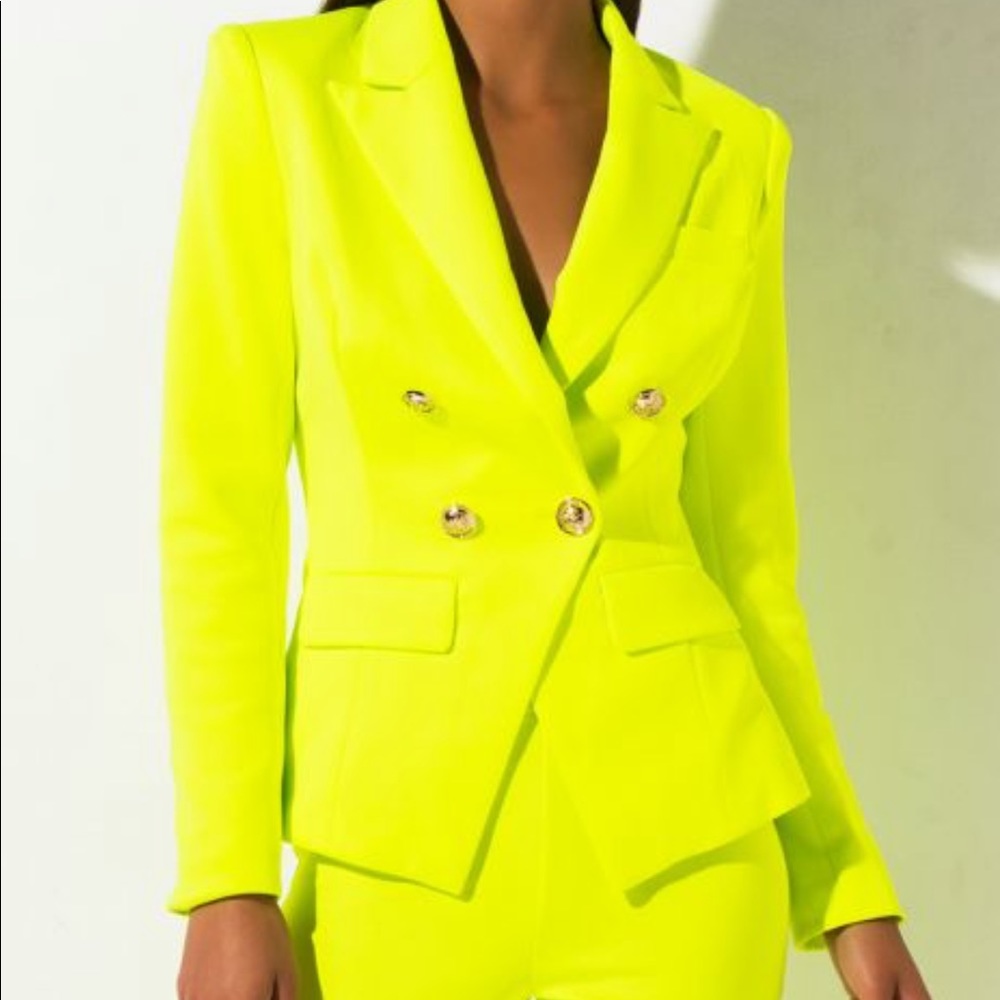Neon Green Blazer